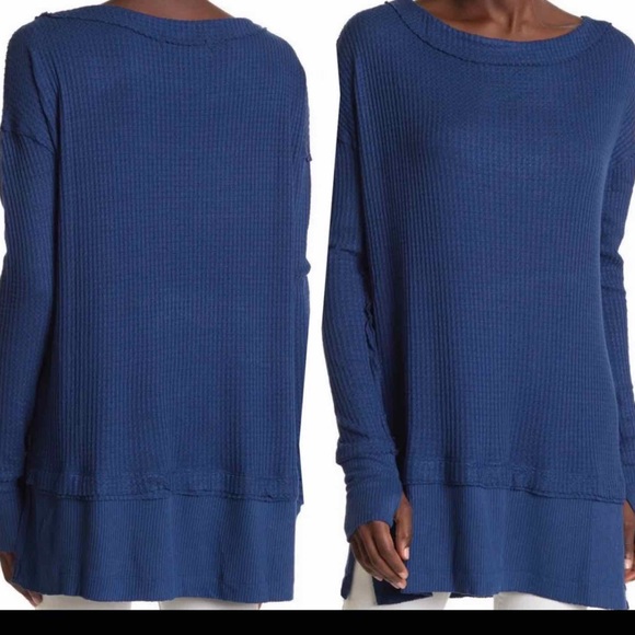 Free People North Shore Thermal Tunic Top - Picture 1 of 7